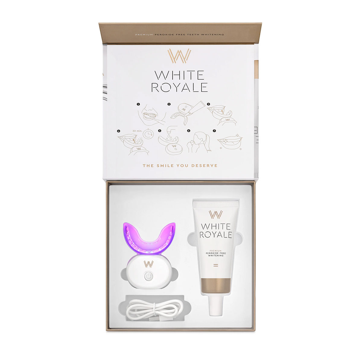 WHITE ROYALE Premium-Whitening-Set ohne Peroxid