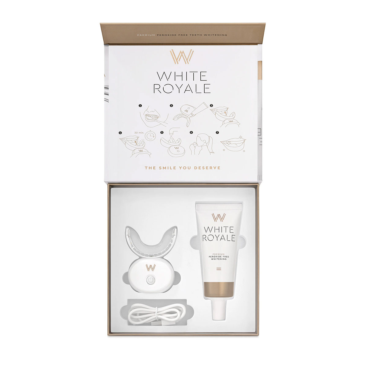 WHITE ROYALE Premium-Whitening-Set ohne Peroxid